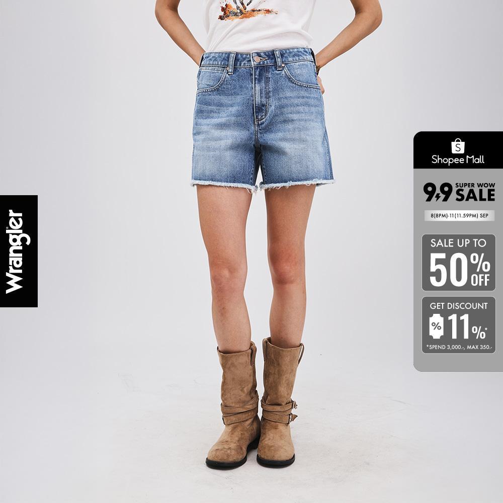 WRANGLER กางเกงขาสั้นผู้หญิง คอลเลคชั่น Beyond Indigo รุ่น WR S426WSHON12