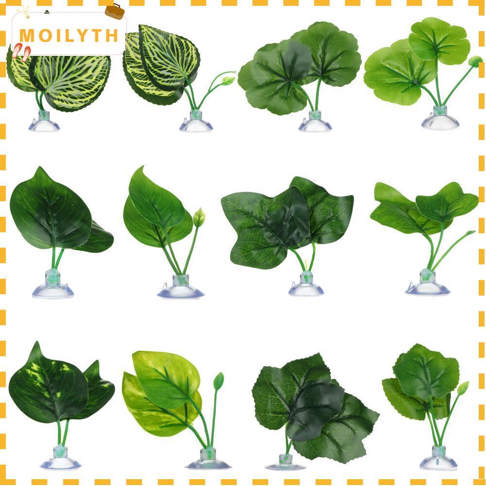 MOILYTH Betta Leaf Decorative Hammock Fish Tank Aquatic Plants