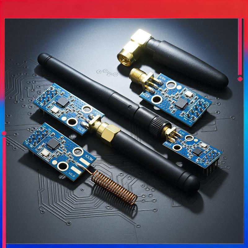 (ใหม่) CC1101 433MHz RF โมดูลไร้สายพร้อมปลั๊กเสาอากาศ SMA และเล่นสําหรับนักเรียนการออกแบบอิเล็กทรอนิ