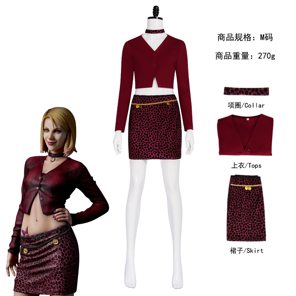 ภาพยนตร์สยองขวัญ Silent Hill พยาบาล Mary/Mary คอสเพลย์ชุดฮาโลวีน Silent Hill 2 Mary ชุดคอสเพลย์ NPDZ
