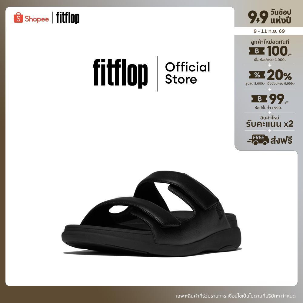 FITFLOP F-MODE GO ADJ.TWO-BAR SLIDES รองเท้าแตะผู้ชาย รุ่น IW8-090 สี BLACK