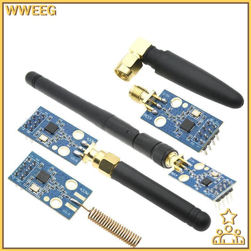 WWEEG CC1101 433MHz โมดูลไร้สาย SMA เสาอากาศรวมอัตราส่งสัญญาณสูงสําหรับระบบอ่านหนังสือมิเตอร์ระยะไกล