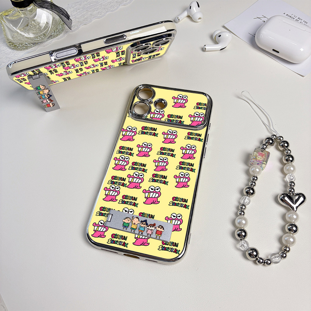 เคสป้องกัน iPhone กันกระแทก Crayon Shinckax เข้ากันได้กับ XR, XSMax, IP15, IP16, IP11, IP17, IP12, I
