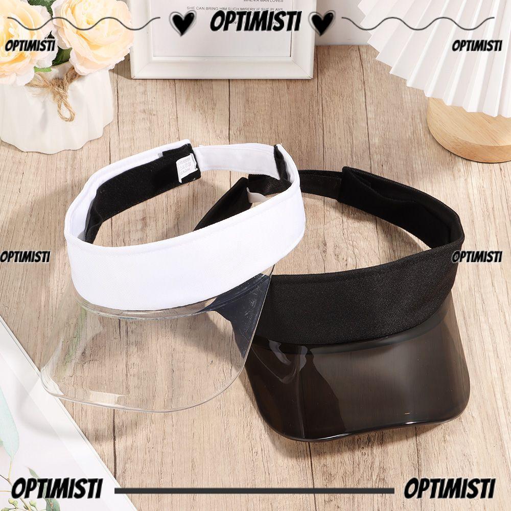 OPTIMISTI8E หมวกกีฬาผู้ชายผู้หญิง Travel PVC Beach Cap