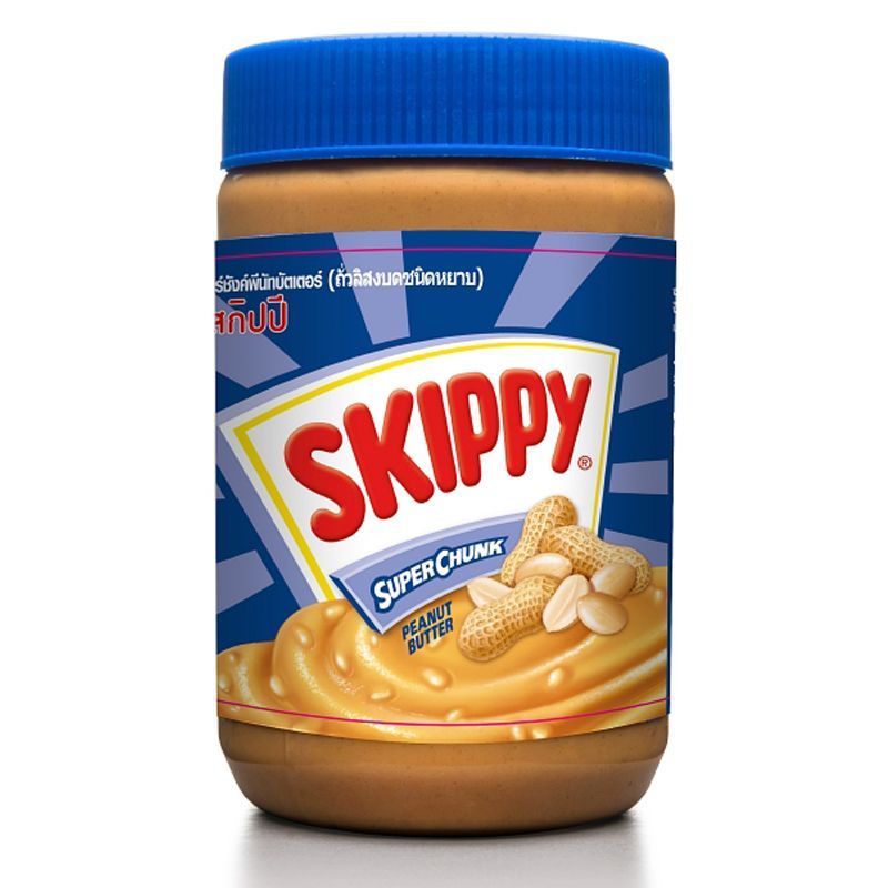 สกิปปีเนยถั่วทาขนมปังชนิดหยาบ 510กรัม Skippy Super Chunk Peanut Butter 510g.