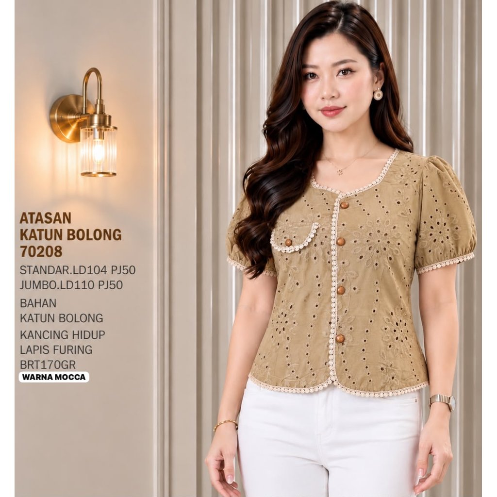 KATUN RK3M SO TOP COTTON BOLONG 70208 170GRAM