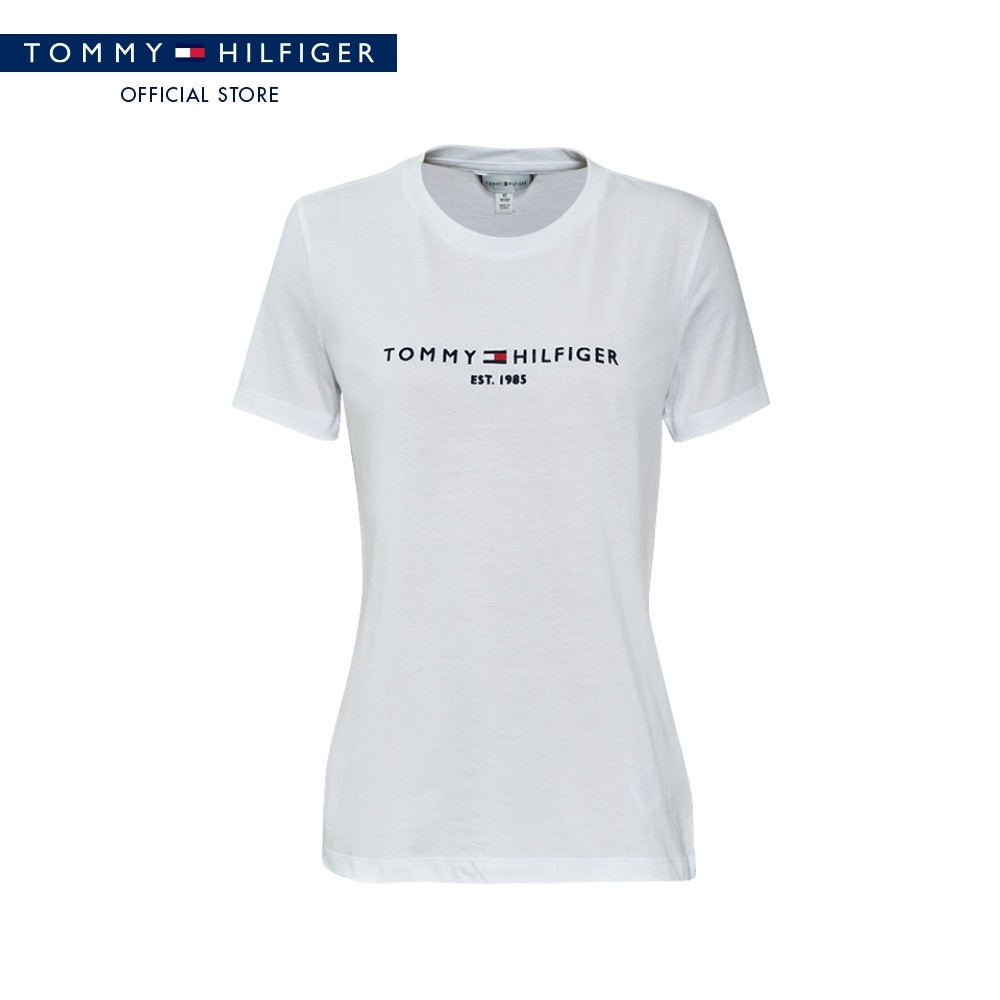 Tommy Hilfiger เสื้อยืด ผู้หญิง รุ่น 76J4888 YBR - สีขาว