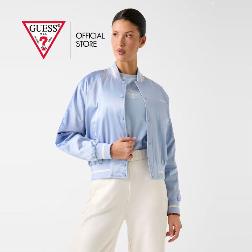 GUESS WOMEN เสื้อแจ็คเก็ต รุ่น V6RL02WL022 สีน้ำเงิน