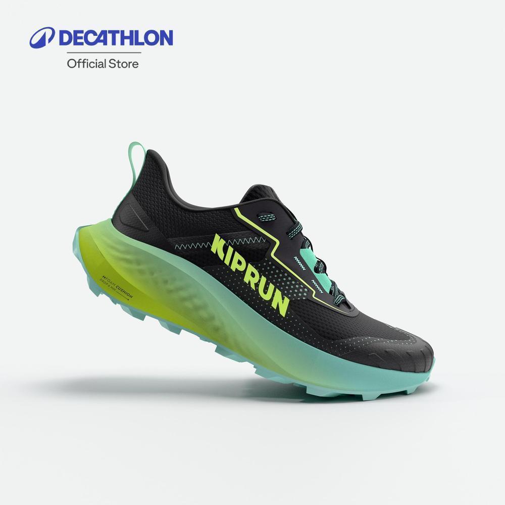 Decathlon Kids' Running Shoes - K500 Grip Trail Running Shoes รองเท้าวิ่งเทรลเด็ก รุ่น K500 Grip - Black