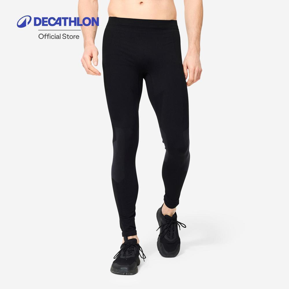 Decathlon Men'S Cross Training Seamless Leggings กางเกงเลกกิ้งไร้ตะเข็บผู้ชายใส่ออกกำลังกายครอสเทรนนิ่ง
