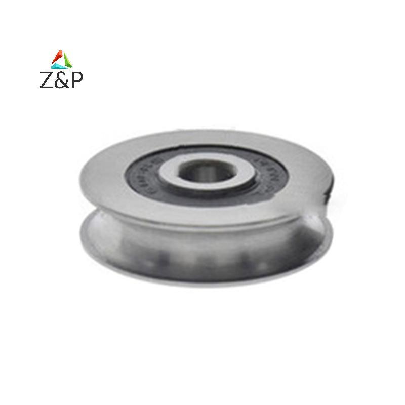 Z & P 6*30*8 มม.คุณภาพสูงเชือกลวด Groove Bearing Pulley สําหรับประตูหน้าต่างเลื่อน Track Roller Pull