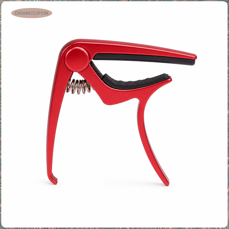 [chiwanji2fy3k] Metal Guitar Capo Quick Change Clamp สําหรับกีตาร์ไฟฟ้าอะคูสติก สีแดง