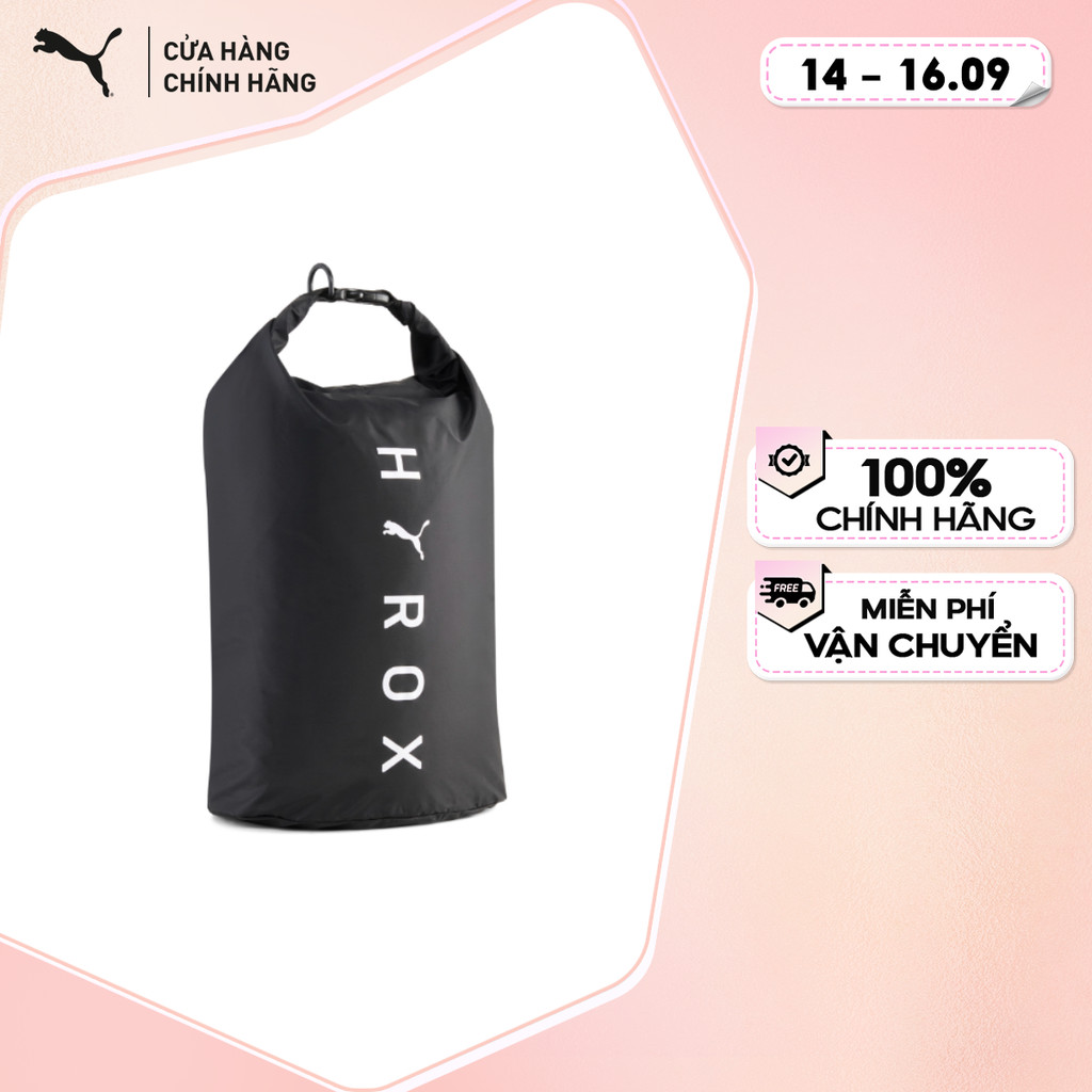 PUMA Unisex x HYROX Drybag Black Workout Sports Bag สีดํา