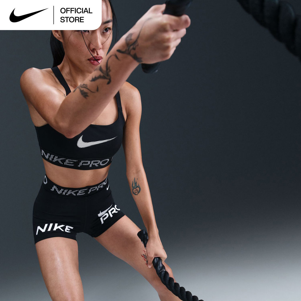 NIKE حمالة صدر رياضية نسائية Pro بدعم خفيف — أسود — صورة 3