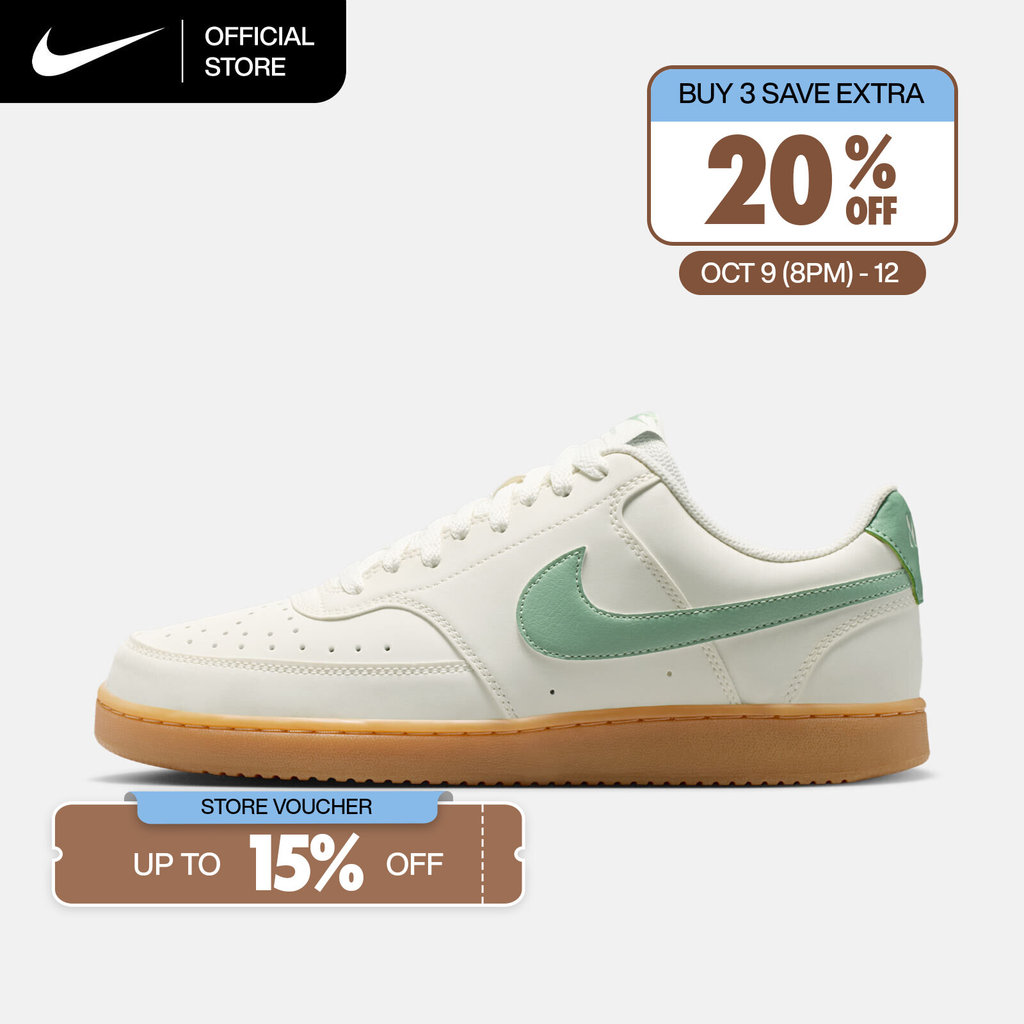 NIKE حذاء رجالي Court Vision Low — أبيض — صورة 2