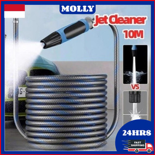 10m Selang Air Tahan Ledak Anti Kusut, Jet Kuat! Multi Fungsi Cuci Mobil Siram Tanaman + Quick Connector