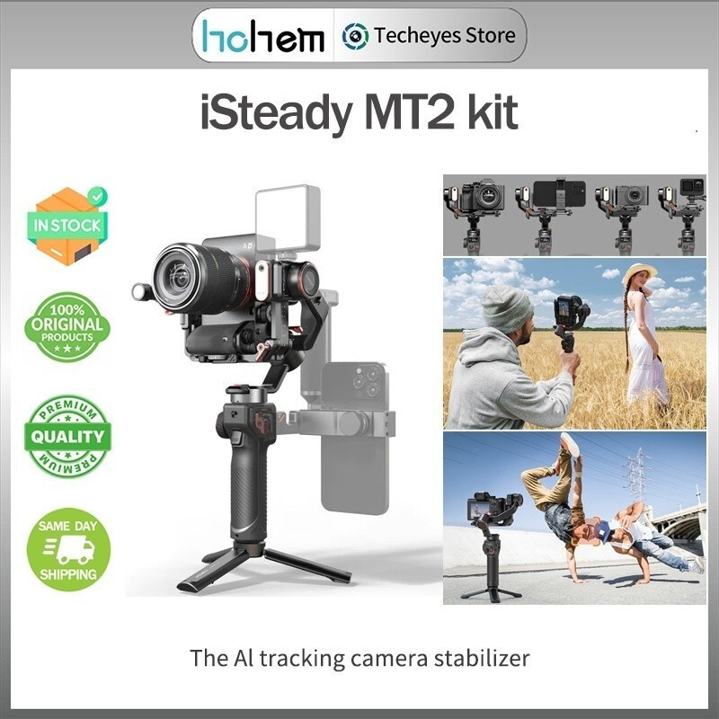 Hohem iSteady MT2 ชุด Gimbal Stabilizer พร้อม AI Tracker สําหรับ rrorless/Pocket Camera/Action Camer