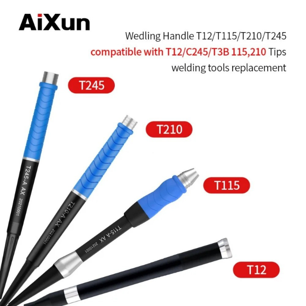 AiXun Solder Handle T12 T245 936 T210 T115 สถานีสําหรับ T3A T3B T420D สถานีบัดกรีเชื่อมเหล็ก KitHT99
