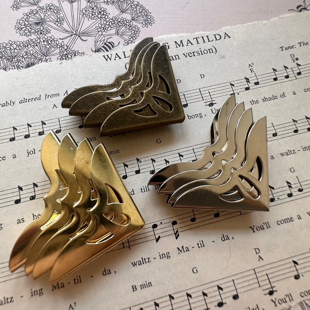 Junk journal handcare โลหะป้องกันมุมอุปกรณ์นี้