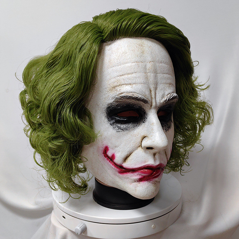 Dark Knight Batman Joker Joker Latex Mask Headgear COS ฮาโลวีน