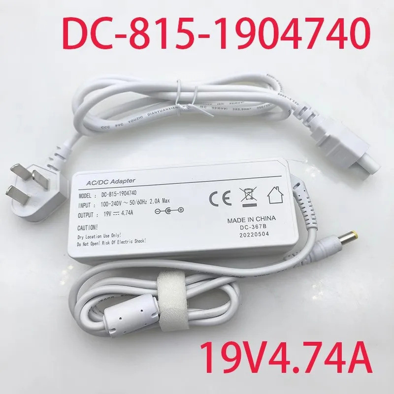 DC-815-1904740 แหล่งจ่ายไฟจอภาพแบบครบวงจร 19V4.74A อะแดปเตอร์ไฟภายนอกคอมพิวเตอร์ออลอินวัน