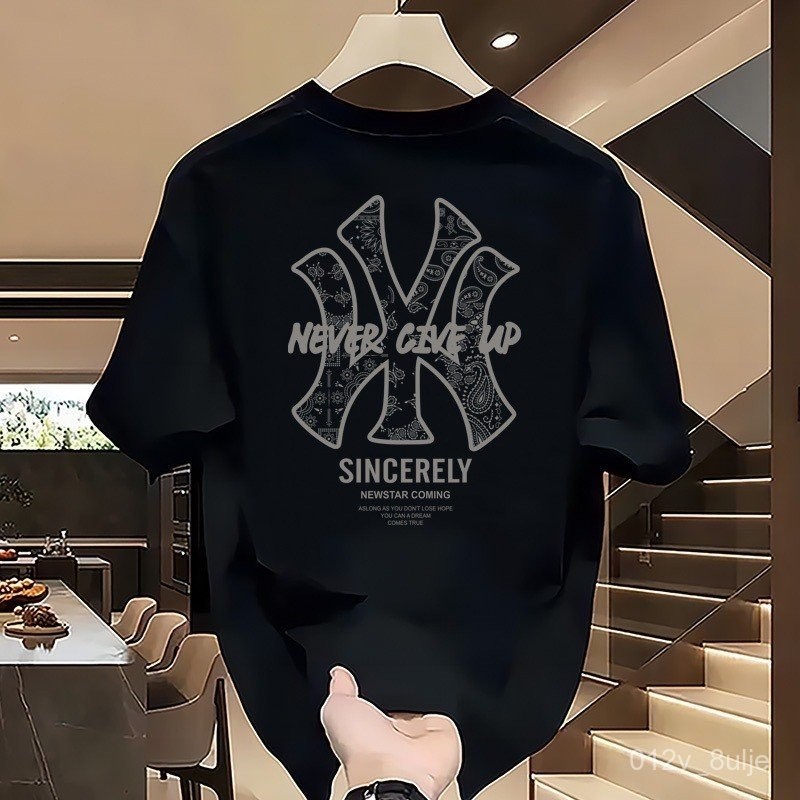 KATUN M Lanfy เสื้อยืดแขนสั้นผ้าฝ้าย distro motif ผู้ชายรอบคอ streetwear unisex FB06 แขนสั้น