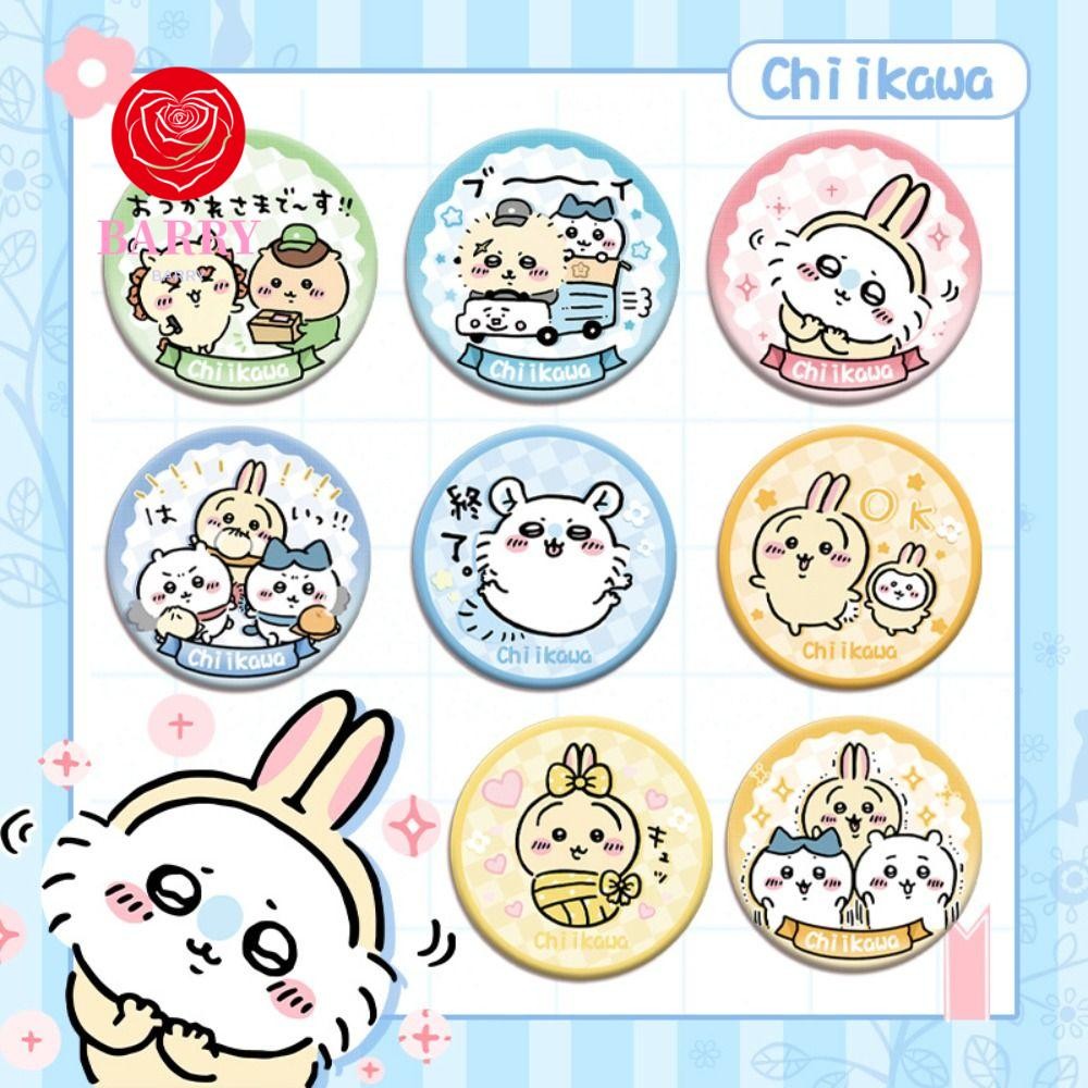 เข็มกลัดanime Barry Chikawa และMomonga สไตล์ญี่ปุ่นแบบสร้างสรรค์