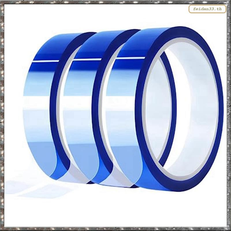 [LHY] เทปทนความร้อน 3 ชิ้น 20 มม. สําหรับระเหิด 33 ม. (108 Ft) 3 นิ้ว Core High Temp Strong Adhesion