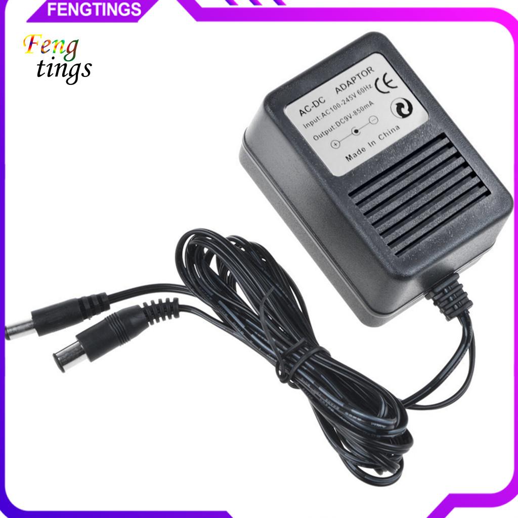 [Ft] อะแดปเตอร์จ่ายไฟเครื่องชาร์จ AC 9V สําหรับไดรฟ์ Nintendo SNES Sega Genesis Mega