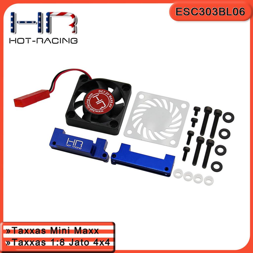 HR BL2S Esc อลูมิเนียมความร้อนสูงพัดลมสําหรับ HR Traxxas Mini Maxx 1/8 Jato 4x4 RC รุ่น CARS อัพเกรด