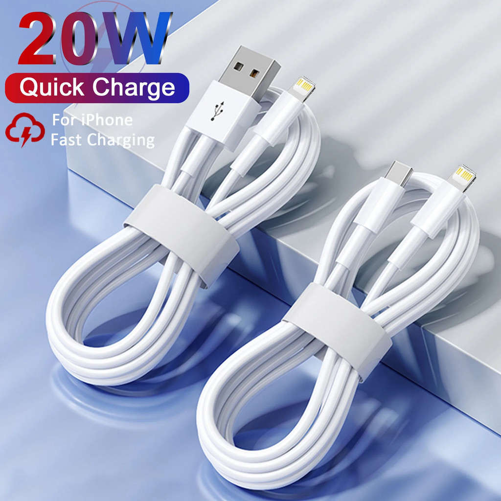 PD 20W Fast สายชาร์จสําหรับ Apple Phone 14 13 12 11 Pro Max Plus Mini USB C 1M 2M สายเคเบิลข้อมูล Qu