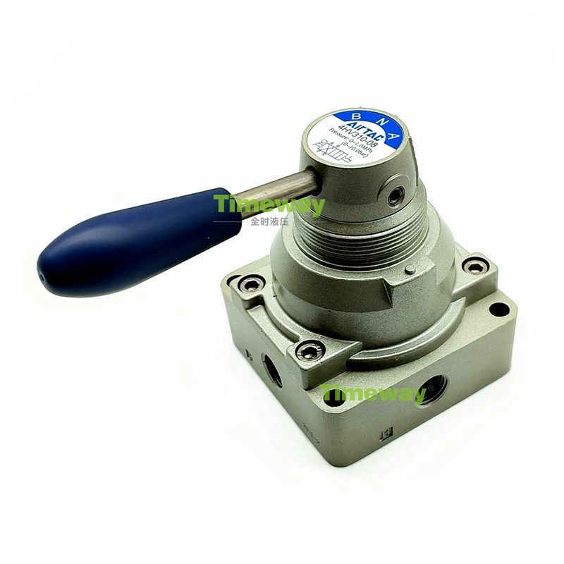 สวิตช์นิวเมติก Hand-turn กระบอกวาล์วลม Manual Hand Plate วาล์วถอยหลัง 4HV310-08 4HV330-08