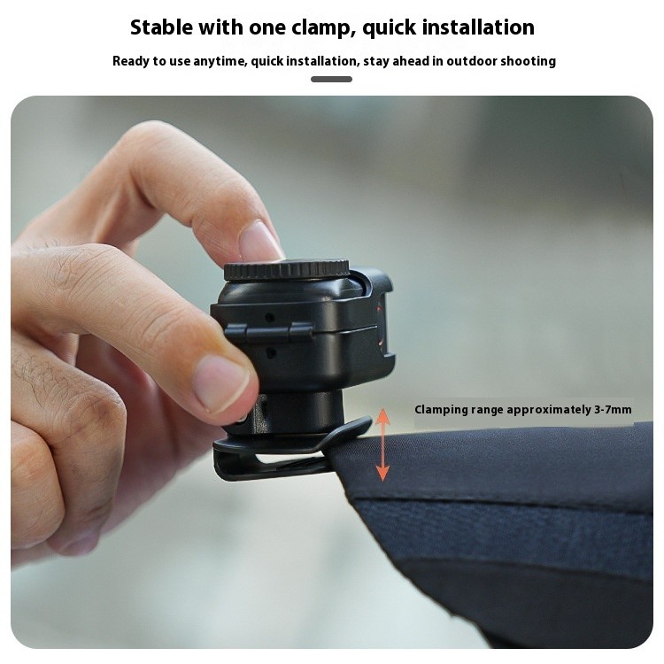Sunnylife เหมาะสําหรับ DJI OSMO NANO Brim Clip บุคคลแรกยิง Nano Camera Cap Head Mount Bracket - รูปที่ 4