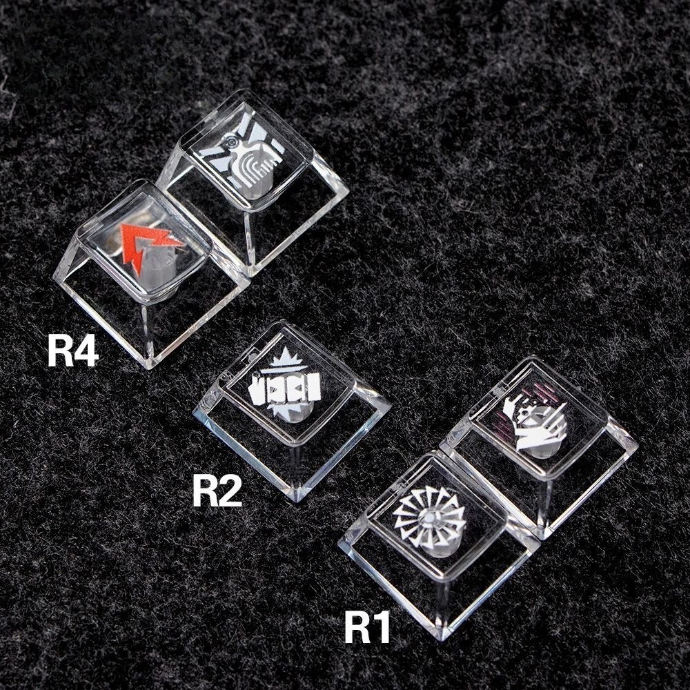 Delta Force Keycaps 5 คีย์โปรไฟล์เชอร์รี่ R4 R1 PC โปร่งแสงเกม DIY Creative Cool Vyron Dwolf Stinger