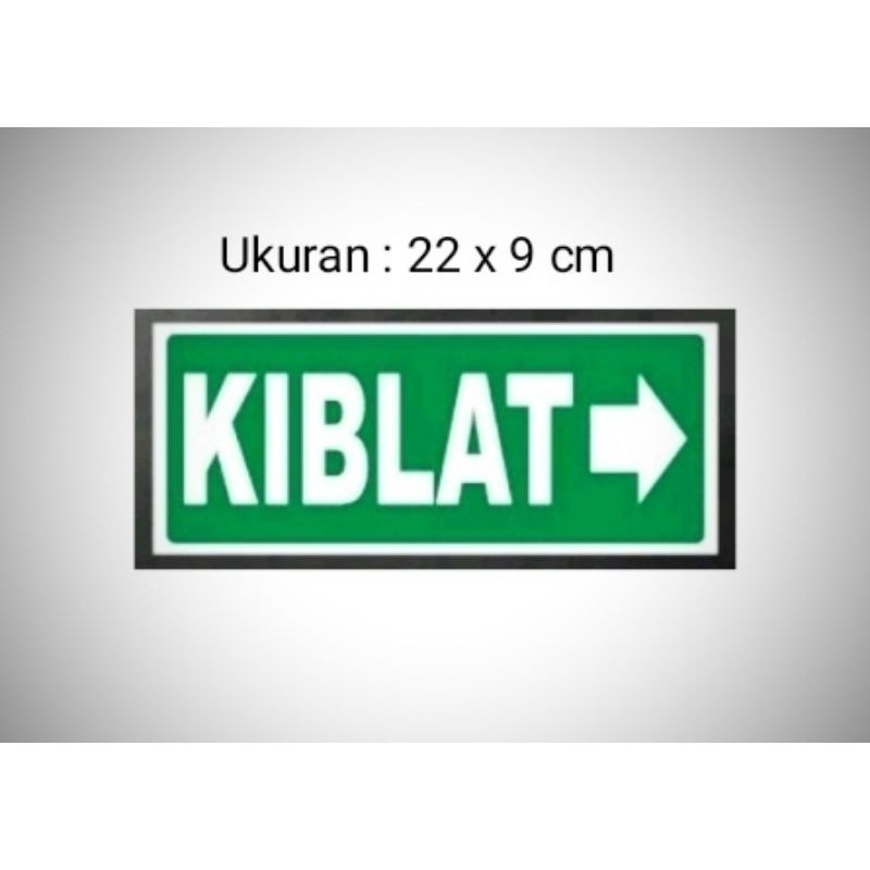 ป้ายอะคริลิค " KIBLAT" กระดานป้ายอะคริลิค