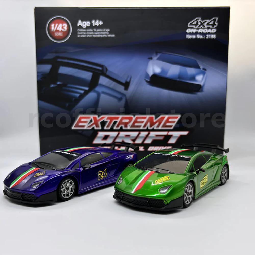 HBX 2198 RTR 1/43 2.4G 4WD Mini RC รถ Gyro Race ไฟ LED Full Proportional รีโมทคอนโทรลความเร็วสูงมอเตอร์ On-Road Racing Micro รถรุ่นเด็กของขวัญของเล่น