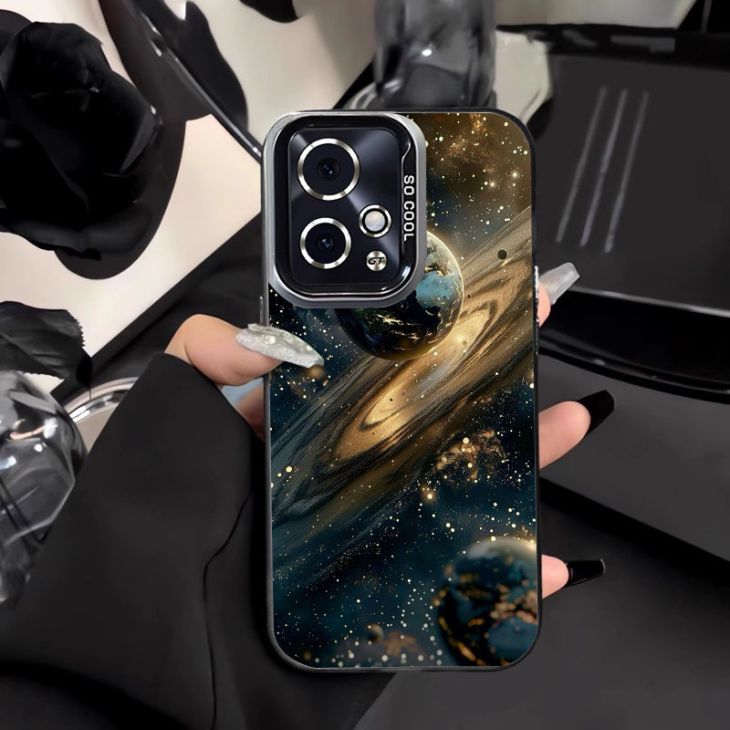 Universe Antarctica Csing HP Silver สี Mtte Premium Silver nti Jtuh Hrd สําหรับ Redmi 13 12 13C หมาย