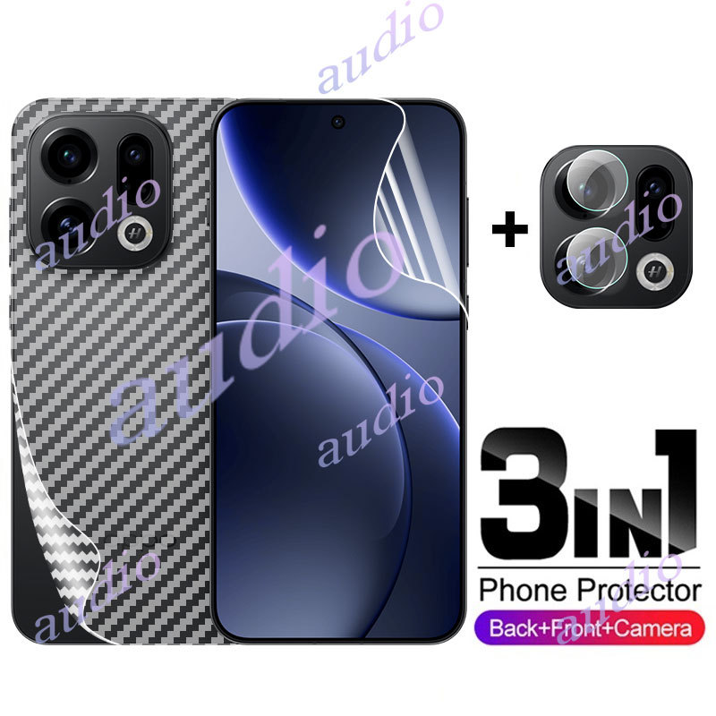 OPPO Find X9 Pro 5G 3in1 ด้านหน้าด้านหลังเลนส์Hydrogelฟิล์มสําหรับ Oppo Find X9 Pro X9Pro 5G 2025 สมาร์ทโฟนป้องกันหน้าจอสําหรับ OPPO FindX9 Pro FindX9Pro 5G กล้องเลนส์Proเลนส์กล้องกระจก