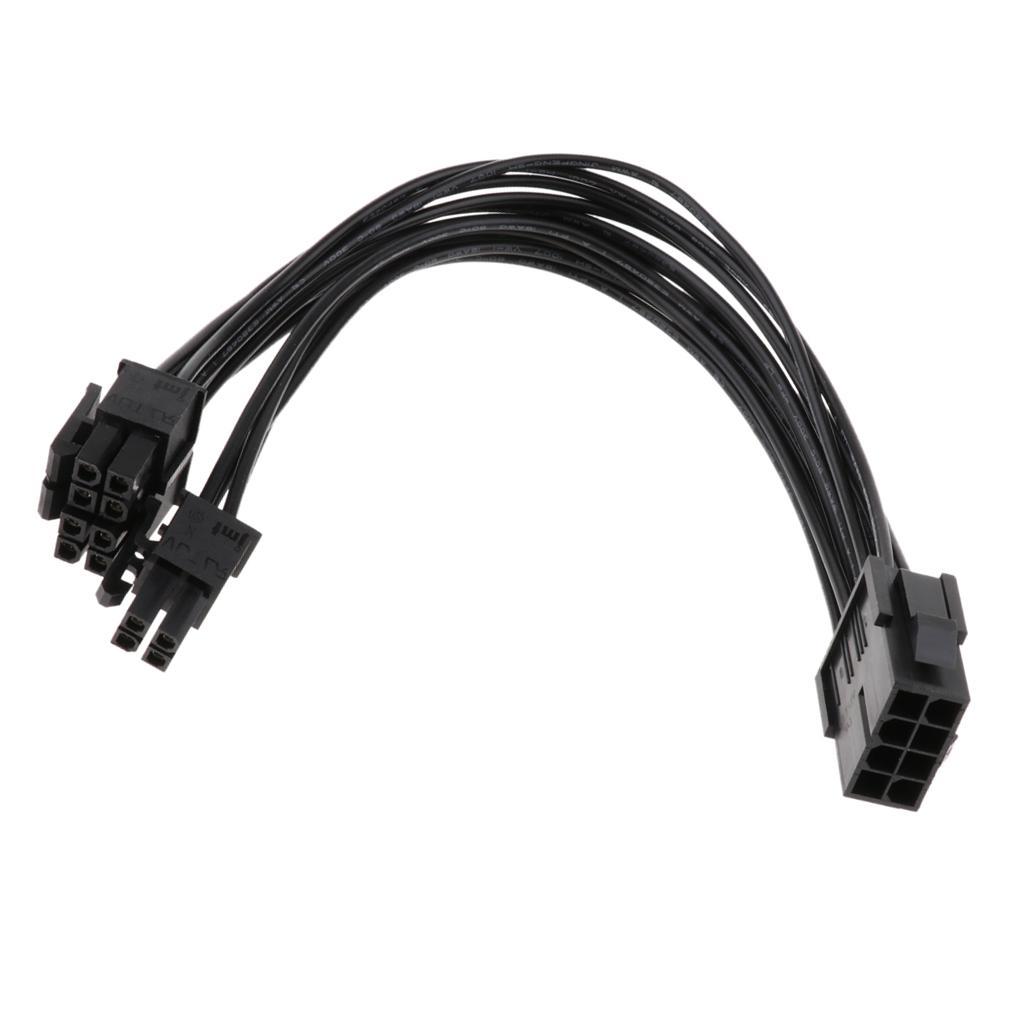 [unjitsh] 8 Pin ถึง 8 + 4 Pin Connector CPU สายไฟสายไฟขยายสายแปลง (20 ซม.)