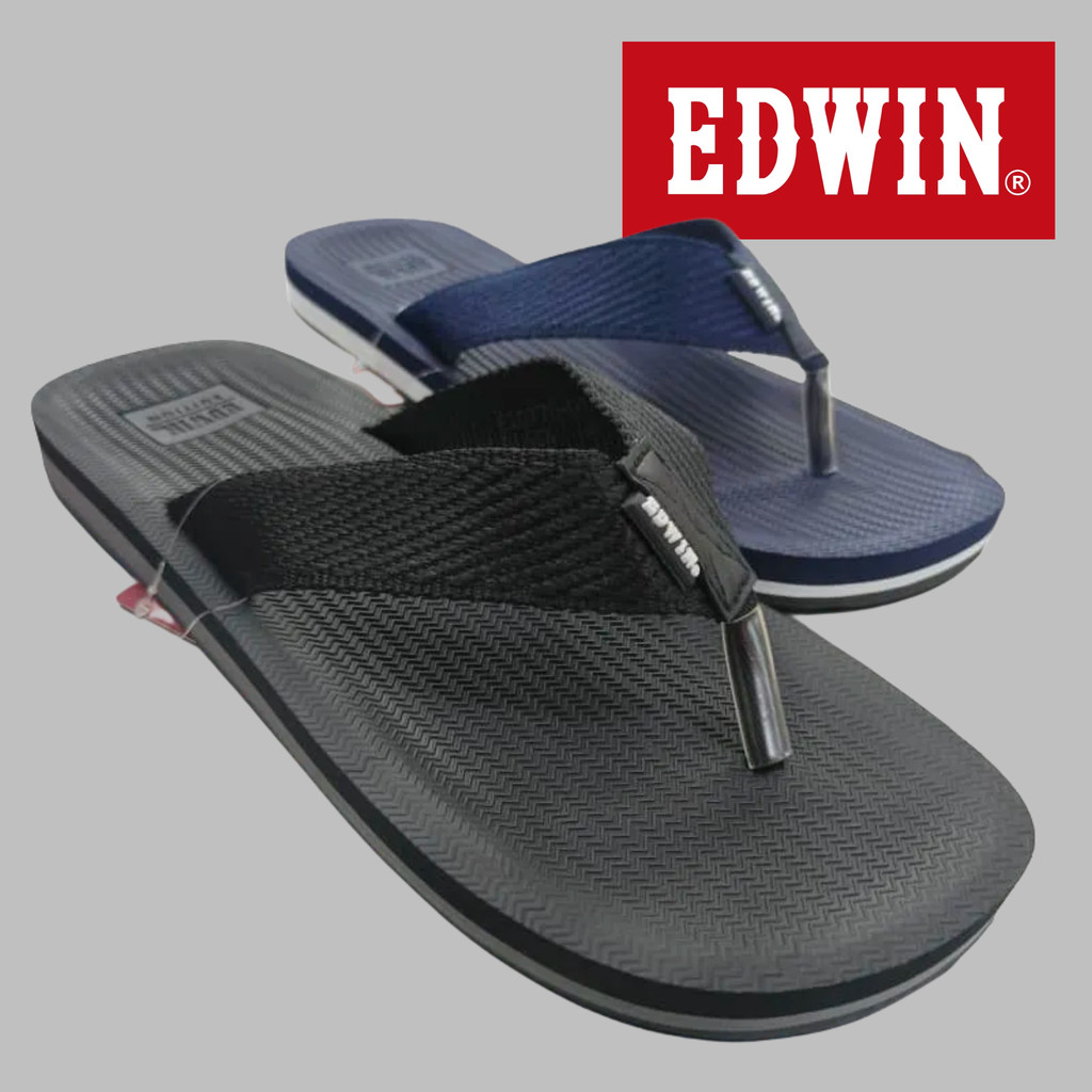 Edwin Men Slipper E10770 Comfort Fabric/รองเท้าแตะ/รองเท้าแตะ/รองเท้าแตะ/Selipar Lelaki
