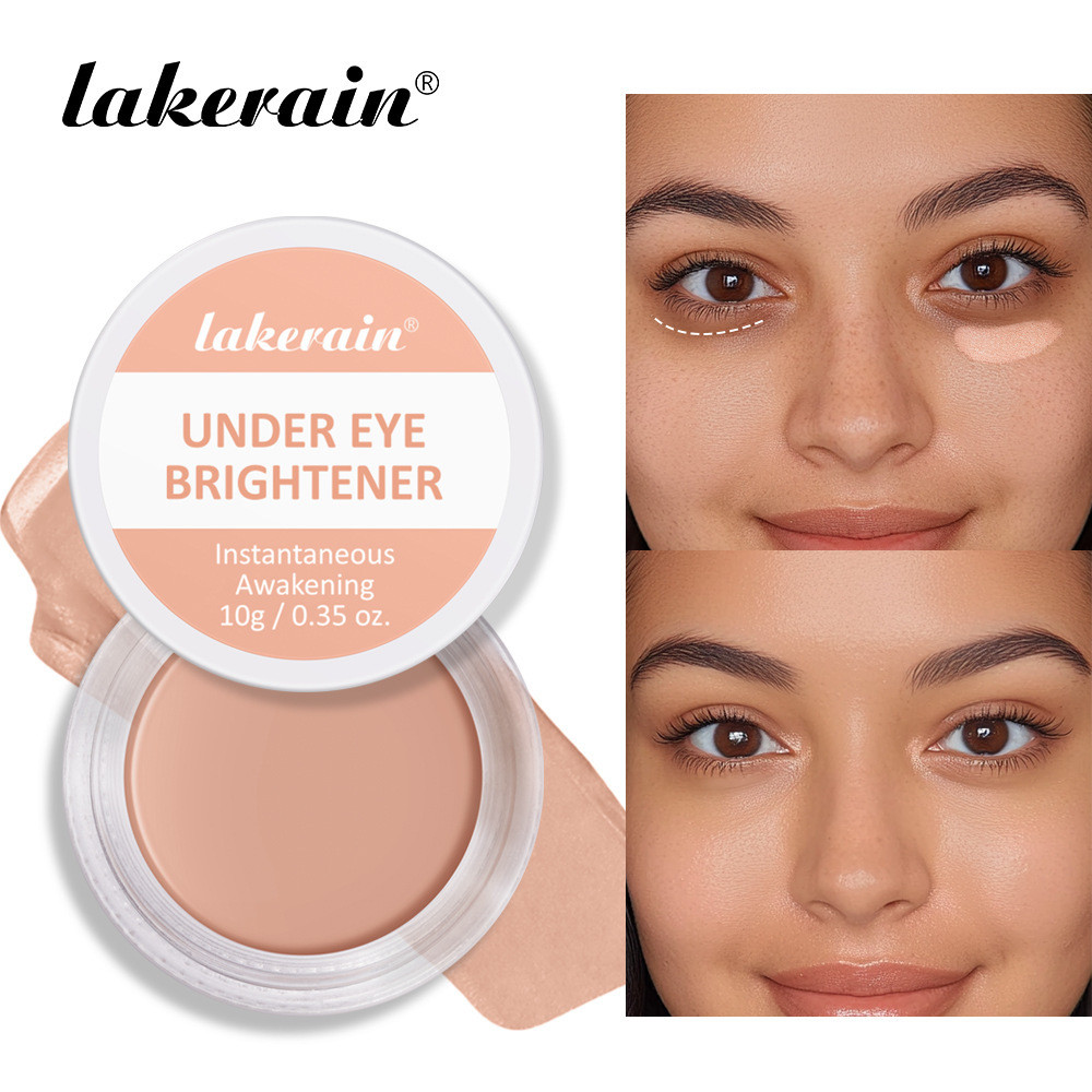 Makeup Lakerain Eye Concealer Brightening Eye Base Concealer Covers Dark Circles and Eye Bags Cross-