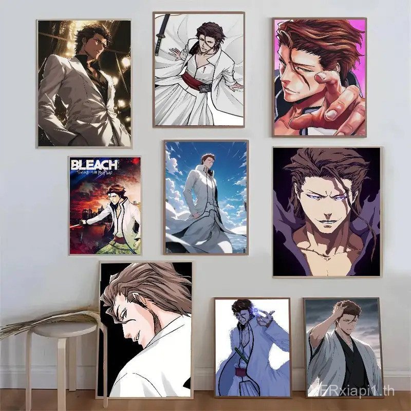 Aizen Sosuke อะนิเมะ Bleach โปสเตอร์ศิลปะพิมพ์ตกแต่งผนังบ้าน,ไม่มีกรอบผ้าใบจิตรกรรมของขวัญ RIXG