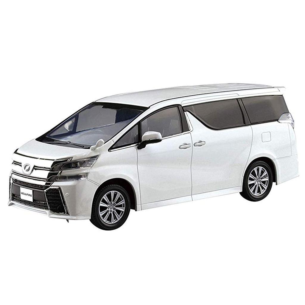 AOSHIMA 132 Snap Kit Series Toyota Vellfire สีขาวมุกคริสตัล Shine รหัสสีพลาสติกรุ่น 04A