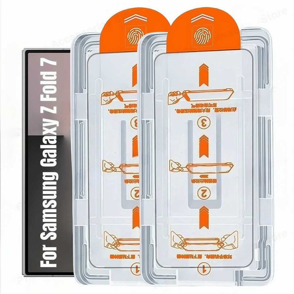 2 แพ็คสําหรับ Samsung Galaxy Z พับ 7 6 5 4 Auto Dust-Elimination Bubble ฟรี Clear Screen Protector สําหรับ Samsung Z Fold5 Fold6 Fold7