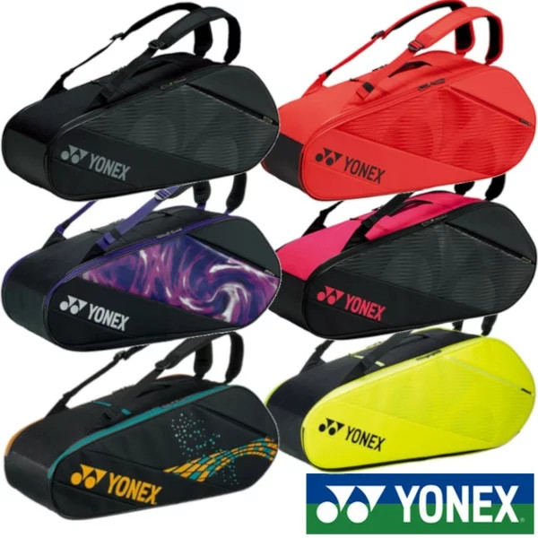 YONEX ข้อเสนอพิเศษใหม่สีแท้ JP เวอร์ชั่น Yonex แบดมินตันเทนนิส 6 แพ็ค กระเป๋า BAG2012R