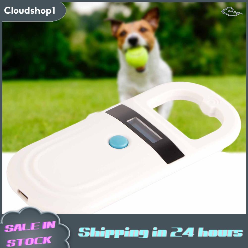 cloudshop1 สัตว์เลี้ยง Microchip Reader เครื่องสแกน RFID 134.2Khz ID พร้อมจอแสดงผล OLED ความสว่างสูง 0.91 นิ้วและชาร์จโดย Type-C สำหรับการติดตามสัตว์