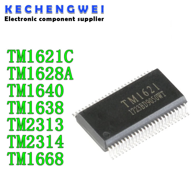 5PCS TM1621C TM1628 TM1628A TM1638 SOP-28 TM1640 TM2313 TM2314 TM1668 SOP-24 LED ดิจิตอลหลอดจอแสดงผล