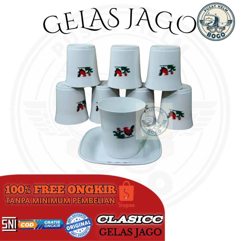 JAGO GLASS SAVING PACKAGE 1 DOZEN OR 2 DOZEN SAFE PEKING