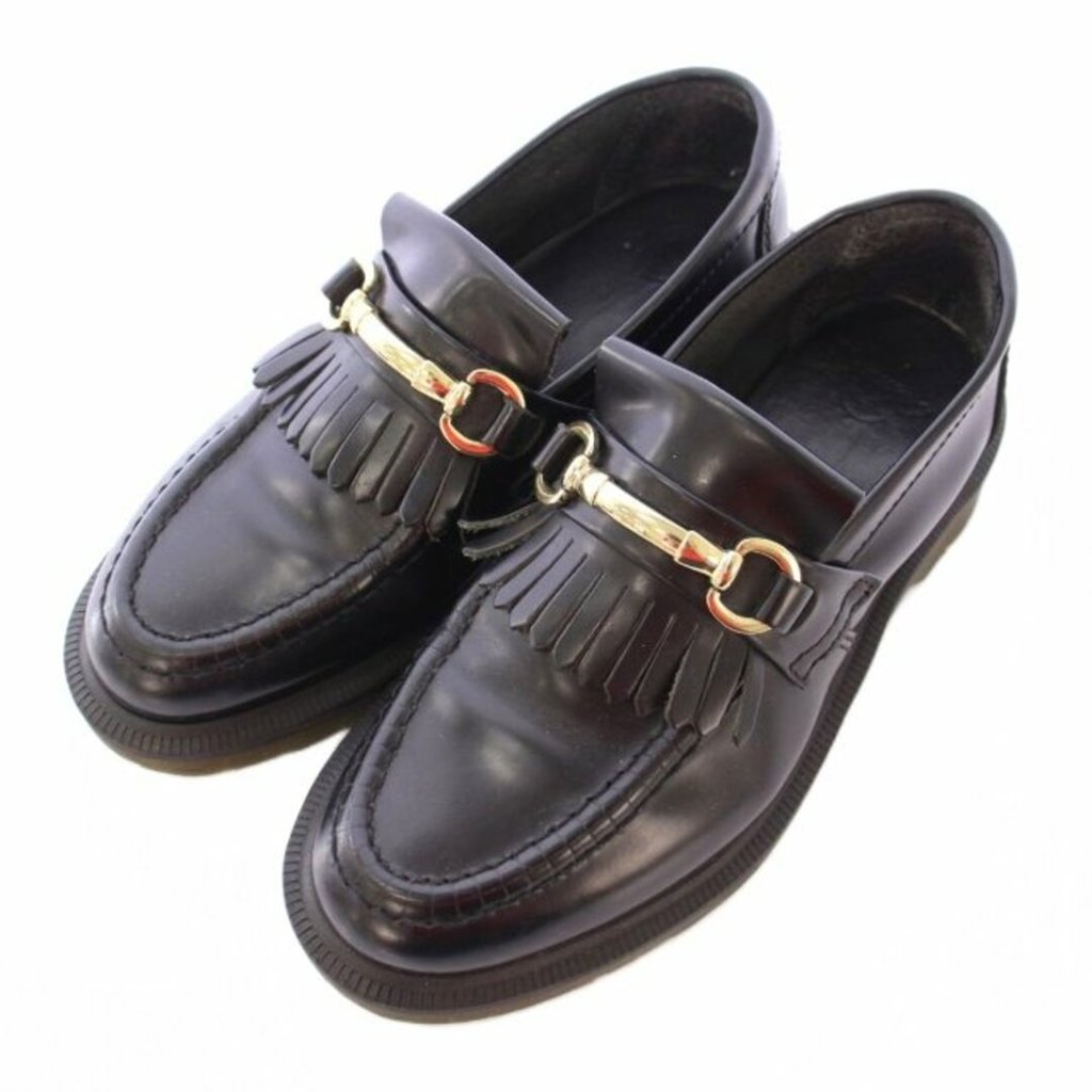 Dr.Martens Loafers Adrian Gold Black Direct from Japan Secondhand