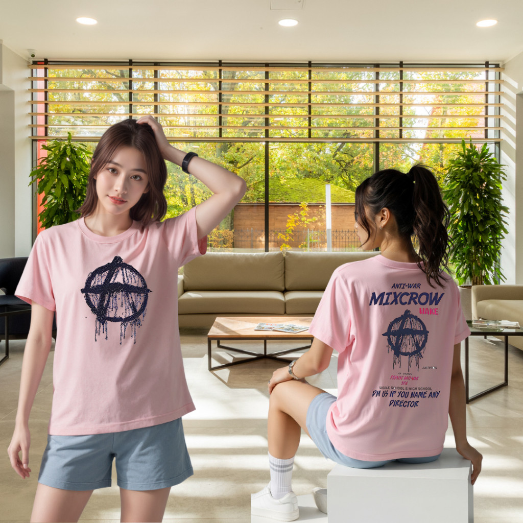 K-REA TEE เสื้อยืดพิมพ์ลายเเฟชั่นใหม่  สกรีนเเน่น เนื้อผ้า ระบายอากาศดี แห้งเร็ว สวมใส่สบายทั้งวัน B